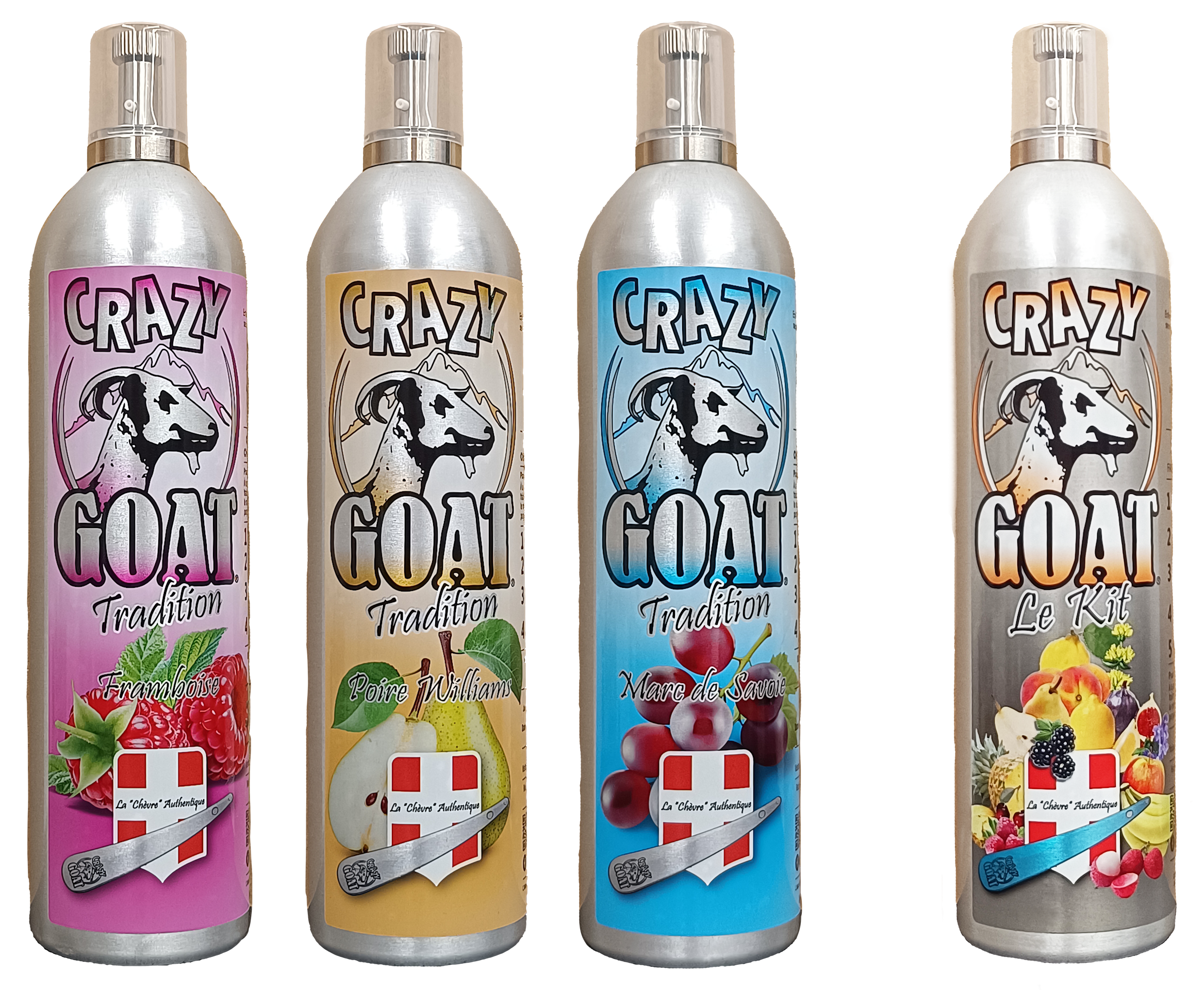 La Chèvre, boisson traditionnelle savoyarde mousseuse et festive servie dans un récipient réutilisable breveté par Crazy Goat
