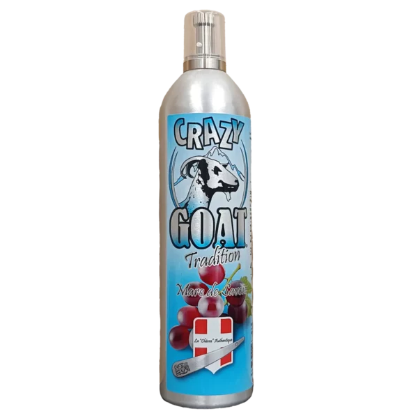 Bouteille de boisson la chèvre Crazy Goat parfum Marc de Savoie