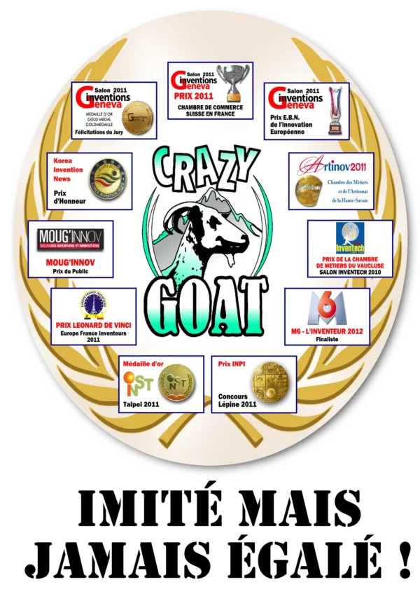 Crazy Goat – récipient breveté récompensé dans plusieurs concours d’innovation