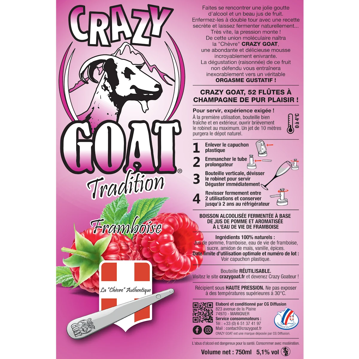 Crazy Goat Pleine Framboise – Image 2