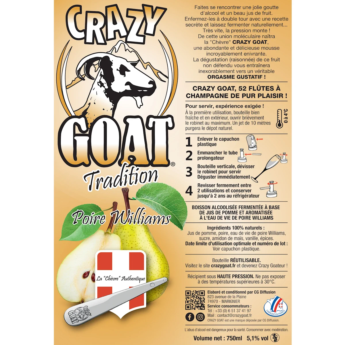 Crazy Goat Pleine Poire Williams – Image 2
